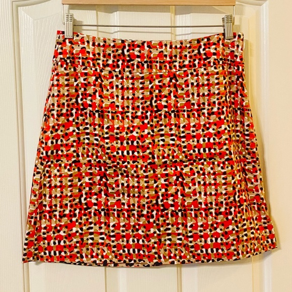 EUC Ann Taylor Patterned A Line Mini Skirt - Picture 1 of 13